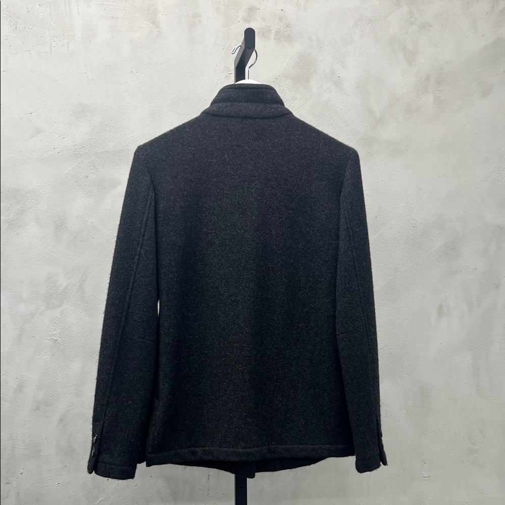 Massimo Alba Dark Gray Wool Utility Jacket - Picture 2 of 5